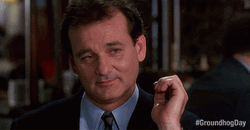 Bill Murray Agreeing Groundhog Day Film Clip GIF
