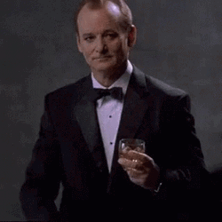 Bill Murray Black Suit You're Welcome GIF