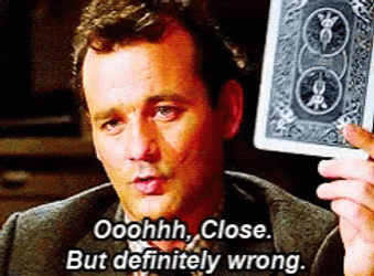 Bill Murray Holding Up Playing Card GIF
