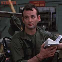 Bill Murray Reading Rolling Eyes GIF