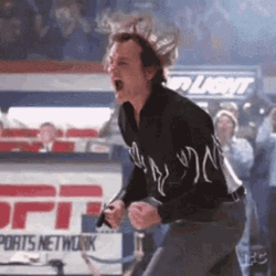 Bill Murray Screaming In Sports Event GIF