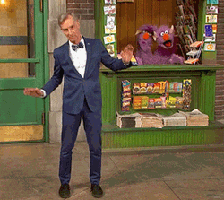 Bill Nye Sesame Street Dance GIF