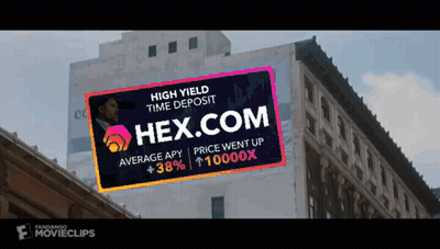Billboard Saying High Yield Time Deposit Hex.com GIF