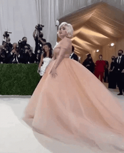 Billie Eilish Dancing at Met Gala in Pink Dress