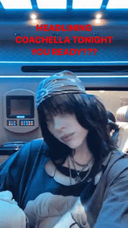 Billie Ellish Tonights Headlline At Coachella GIF