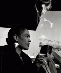 Billie Holiday Smokes