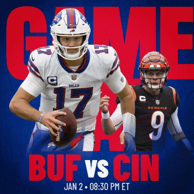 Bills Vs Bengals Football Poster GIF