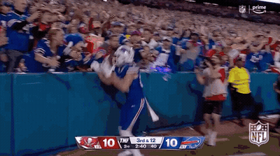 Bills Vs Buccaneers Football Game In Stadium GIF