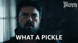 Billy Butcher Says What A Pickle GIF