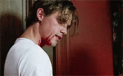 Billy Loomis Bloody Neck Look GIF