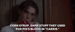Billy Loomis Pig's Blood In "Carrie" GIF