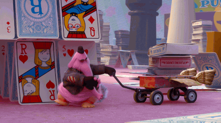 Bing Bong Inside Out Accidentally Knocked The Cards  GIF