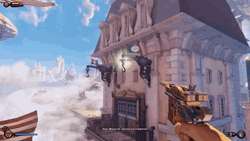 BioShock Infinite Skyhook Gameplay GIF