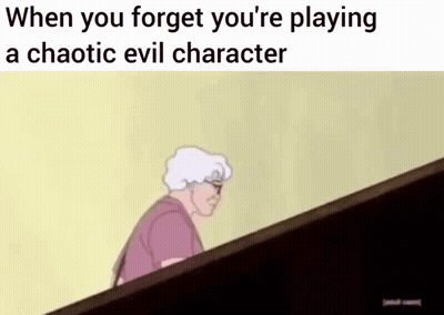 Bird And Raccoon Saying Give Us DND Loser In Red GIF