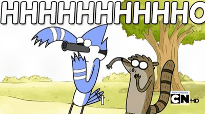 Bird And Raccoon With Tree And Hhhhhhhhhho GIF