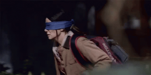 Bird Box Worried Walking GIF