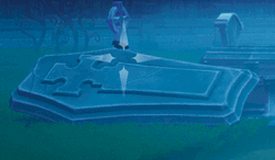 Bird Got Out From Abandoned Coffin Wanna Dance  GIF