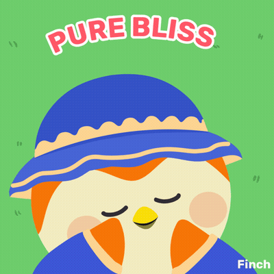 Bird In Blue Hat Pure Bliss GIF