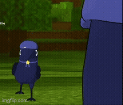 Bird In Blue Hat Says I'm A Bird GIF