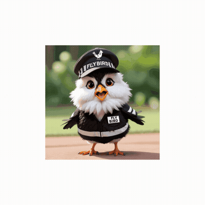 Bird In Hat Saying Fly Bird GIF