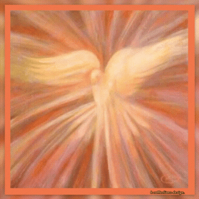 Bird Painting With Red Border Benedictus Design GIF