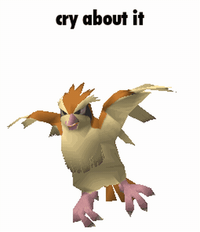 Bird Saying Cry About It GIF