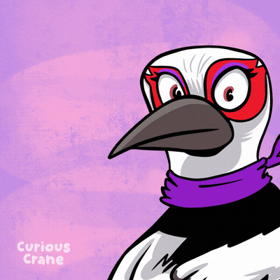 Bird Saying Curious Crane GIF
