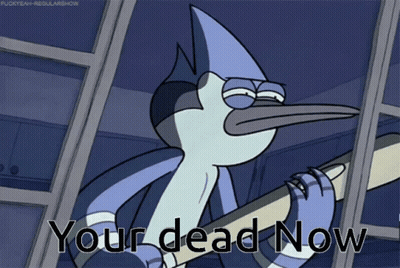 Bird Saying Your Dead Now GIF