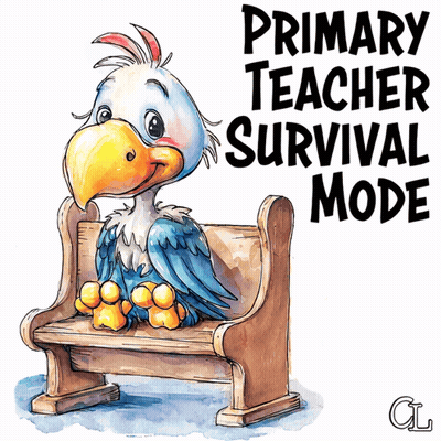 Bird Sitting On Bench Primary Teacher Survival Mode GIF