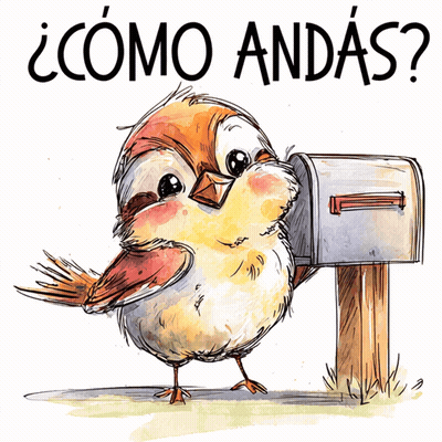 Bird Standing Next To Mailbox Como Andas GIF