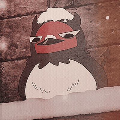 Bird With Horns And Red Face GIF