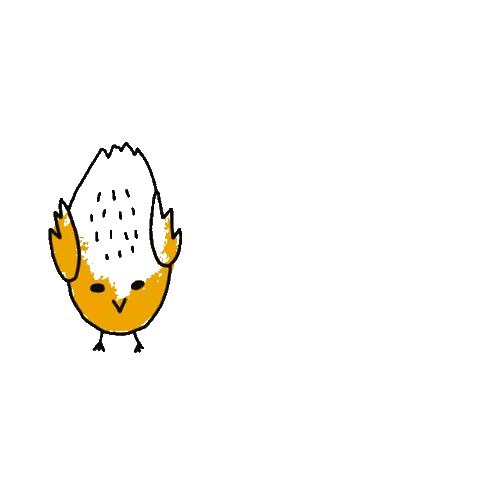 Bird Yellow Sticker