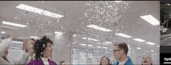 Birthday Cake And Confetti Office Celebration  GIF
