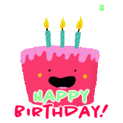 Birthday Cake Birthday Fun Sticker GIF