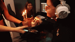 Birthday Cake Blowing Candle GIF