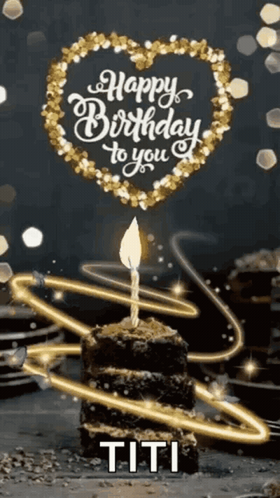 Birthday Cake Candle Happy Birthday To You Titi GIF