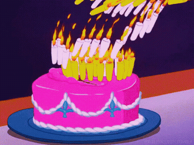 Birthday Cake With Candles GIF