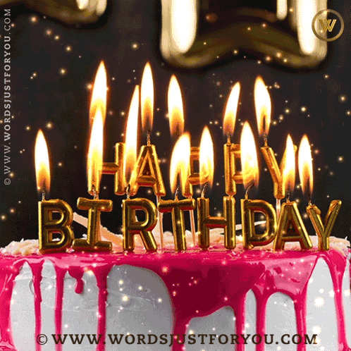 Birthday Cake With Candles GIF