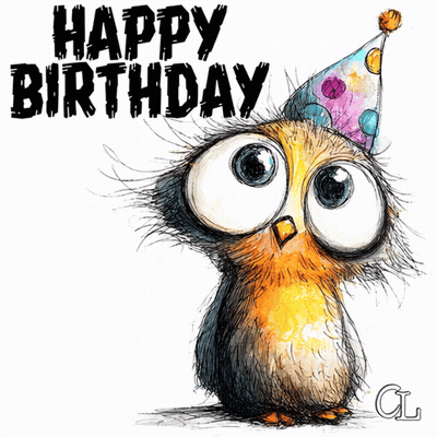 Birthday Cake With Candles And Fireworks GIF