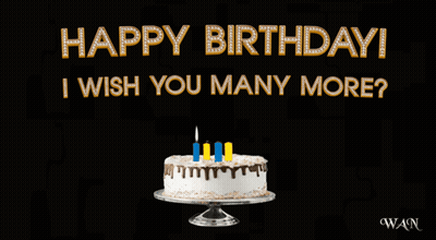 Birthday Cake With Happy Birthday GIF