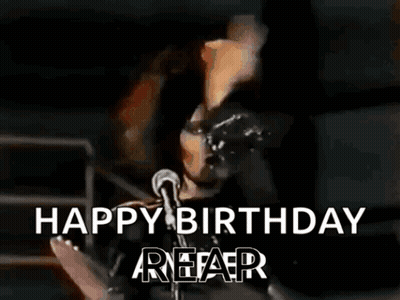 Birthday Card For Bonnie Cartoon Girl Hugging Cake GIF