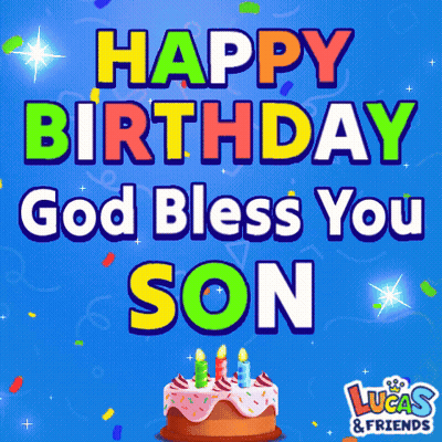 Birthday Card For Lucas And Friends GIF