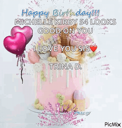 Birthday Card For Michelle Kirby 54 Looks Good On You GIF