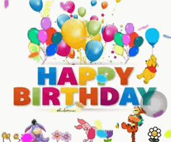 Birthday Card Party Winnie The Pooh GIF