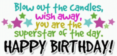 Birthday Card Saying Happy Birthday GIF