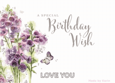 Birthday Card Saying Love You GIF
