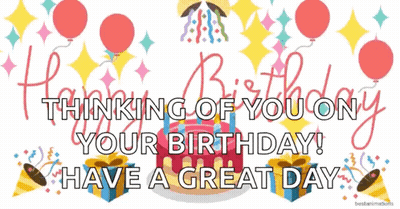 Birthday Card Saying Thinking Of You GIF