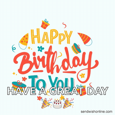 Birthday Card With Blue And Silver Balloons Saying Blessings On Your Birthday GIF