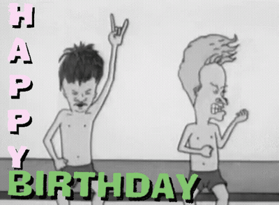Birthday Card With Cartoon Characters GIF