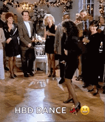Birthday Dance Elaine Benes Seinfeld GIF